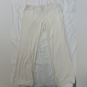 Juicy Couture White Velour Wide Leg Pants- Size L